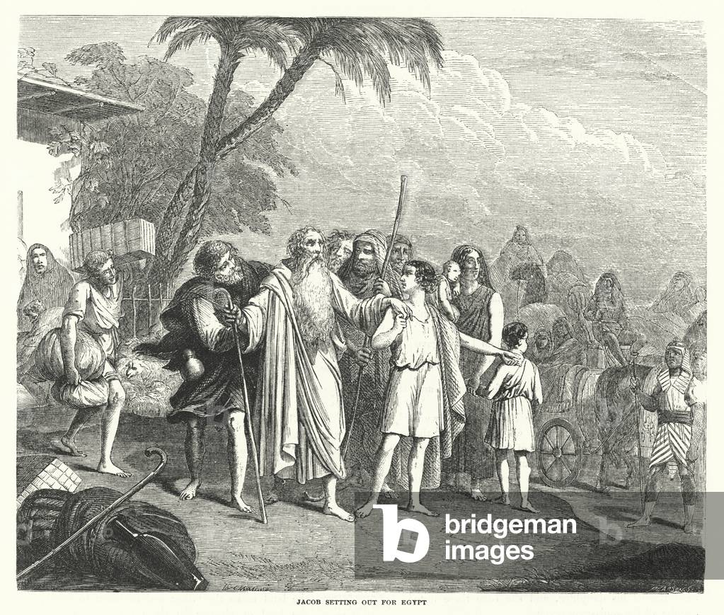 Jacob setting out for Egypt (engraving)