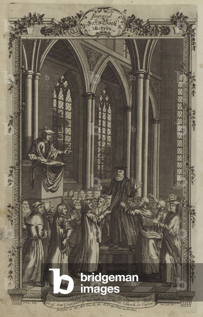 Illustration for Fox's Book of Martyrs, 1776 edition (engraving)