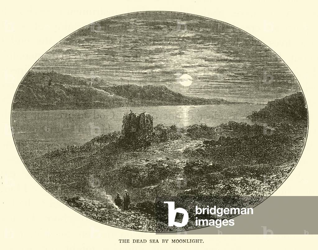 The Dead Sea by Moonlight (engraving)