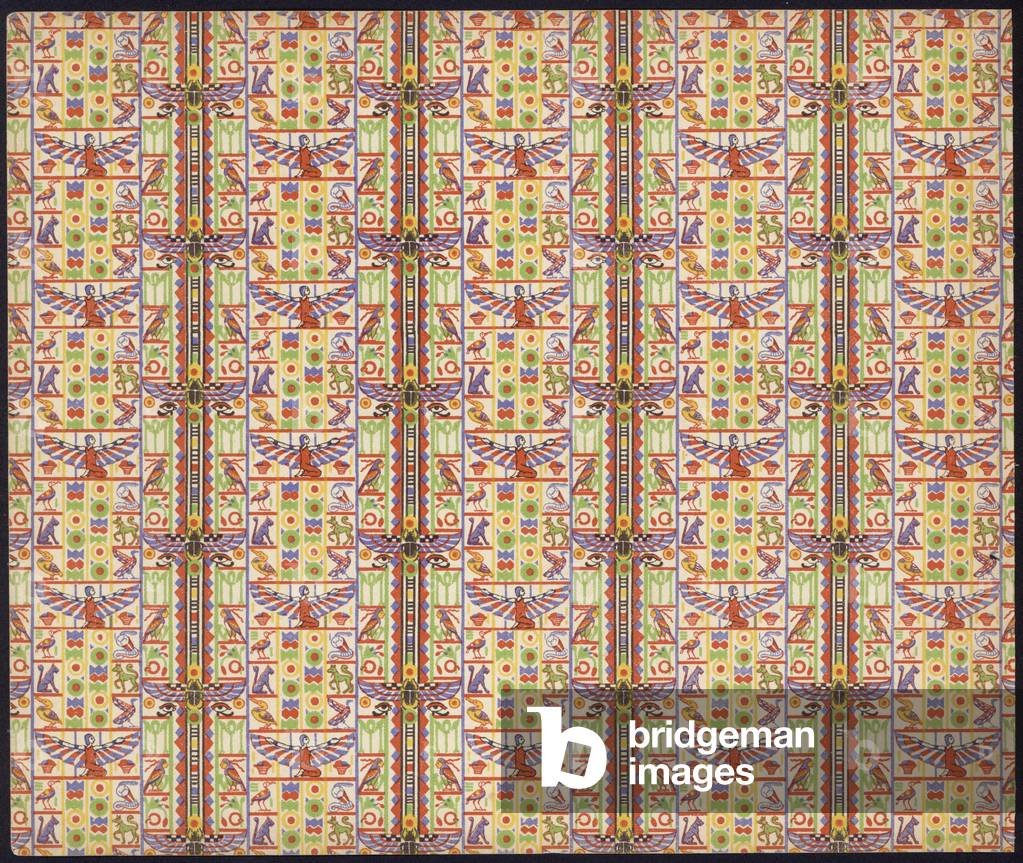 Egyptian paper design (b/w photo)