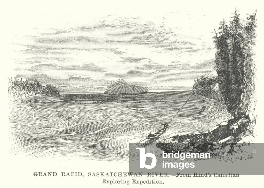 Grand Rapid, Saskatchewan River (engraving)