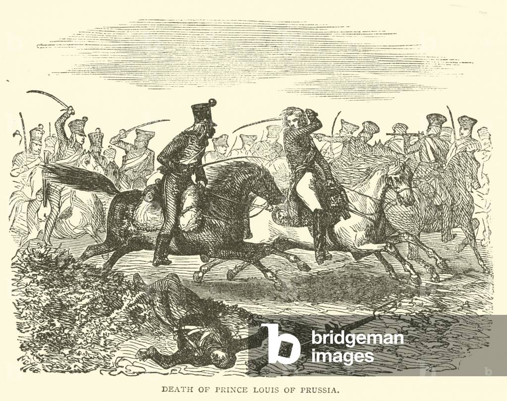 Death of Prince Louis of Prussia (engraving)