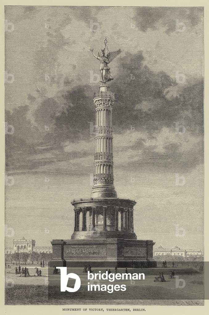 Monument of Victory, Thiergarten, Berlin (engraving)