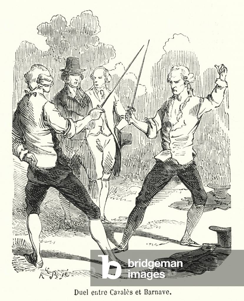 Duel entre Cazales et Barnave (engraving)