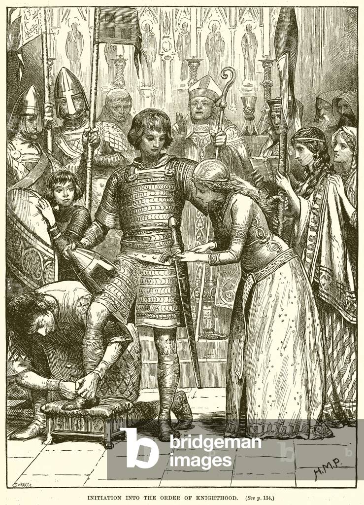 Initiation into the Order of Kinghthood (engraving)