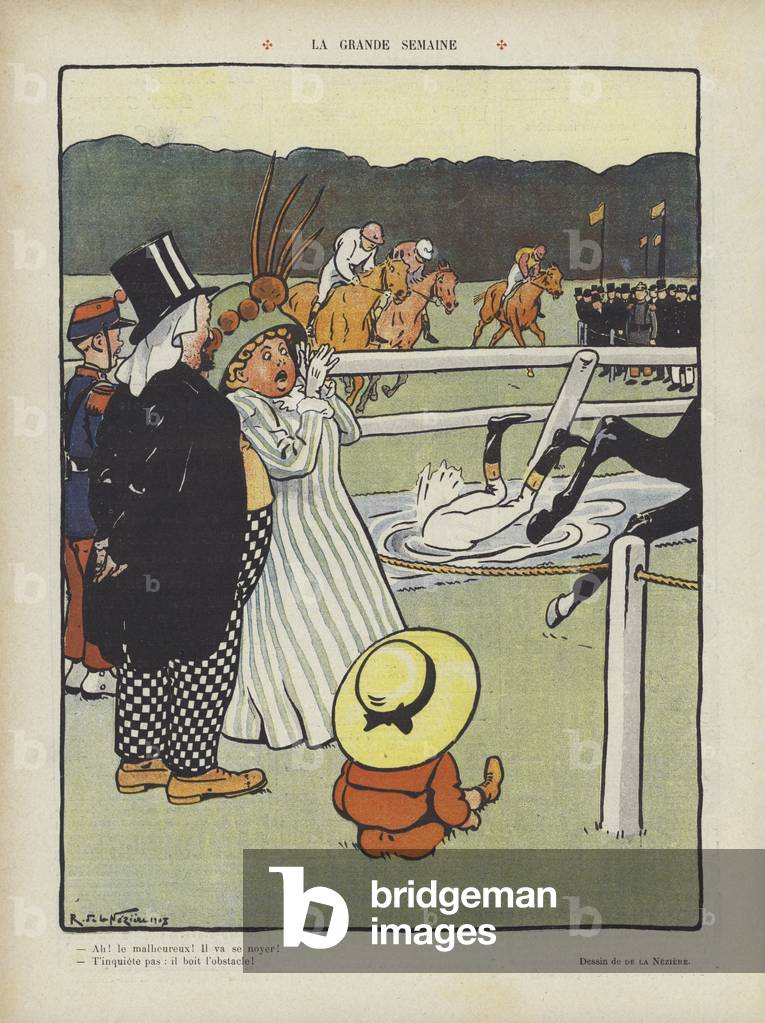 Illustration for Le Rire (colour litho)