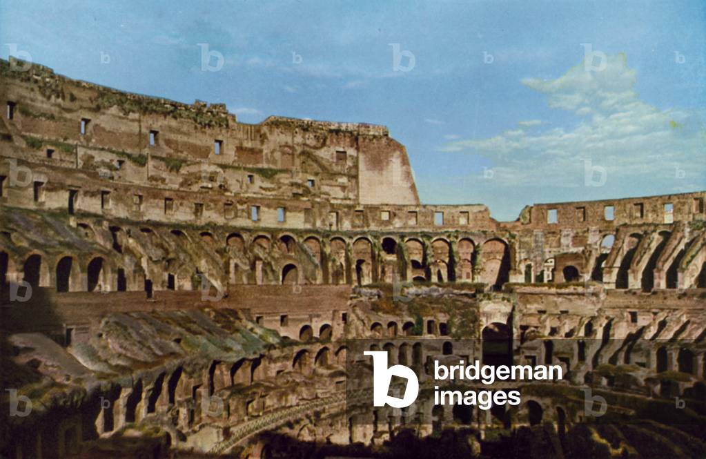 Colosseo, Interno, Colosseum, The interior (colour photo)