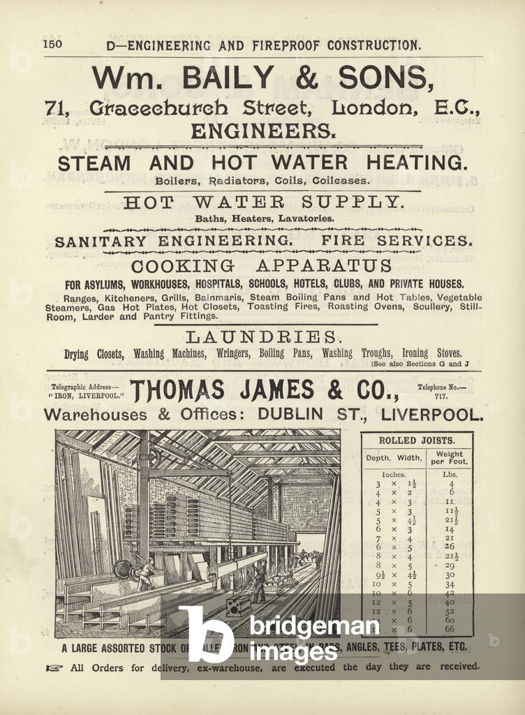 Page from The Architect's, Surveyor's and Engineer's Compendium 1892 (engraving)