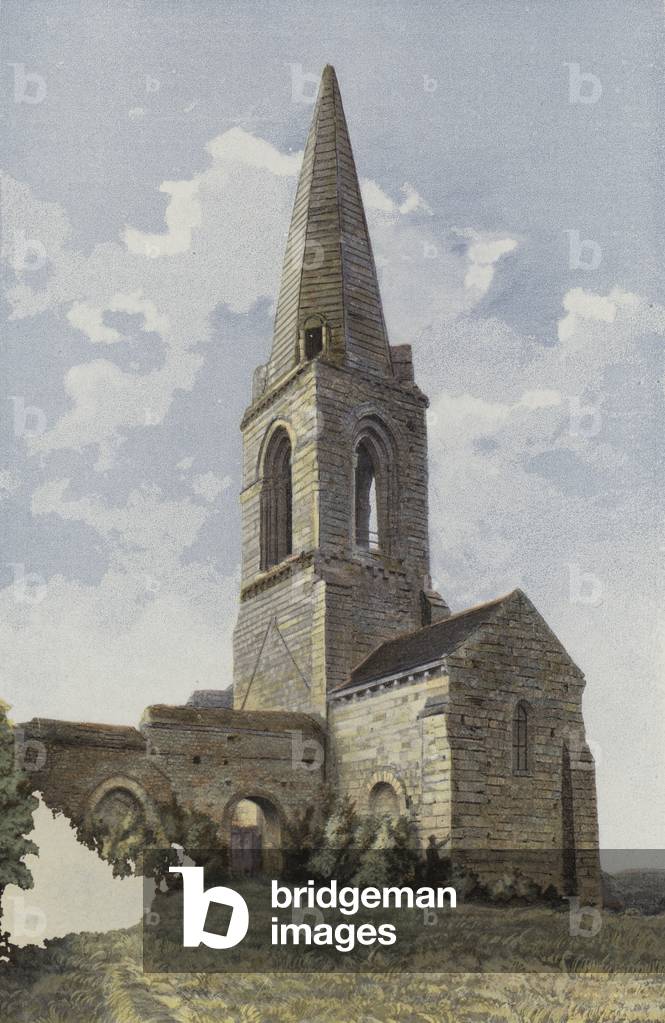 Gennes, Eglise St-Eusebe (colour photo)