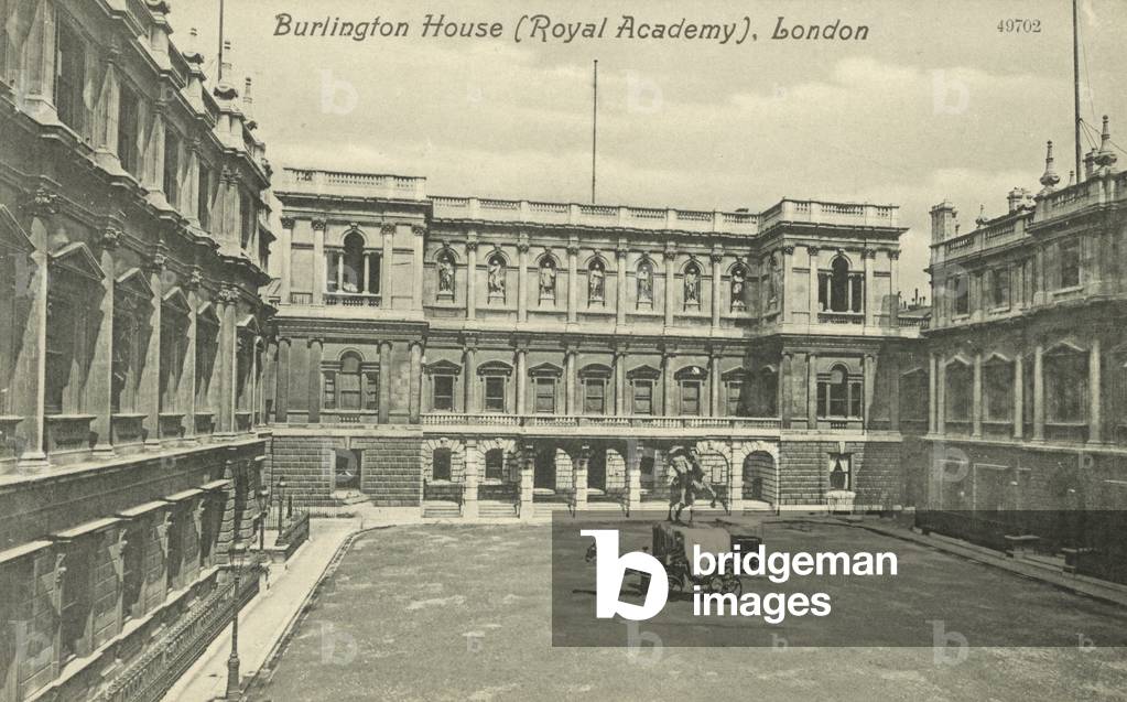 The Royal Academy, Burlington House, London (b/w photo)