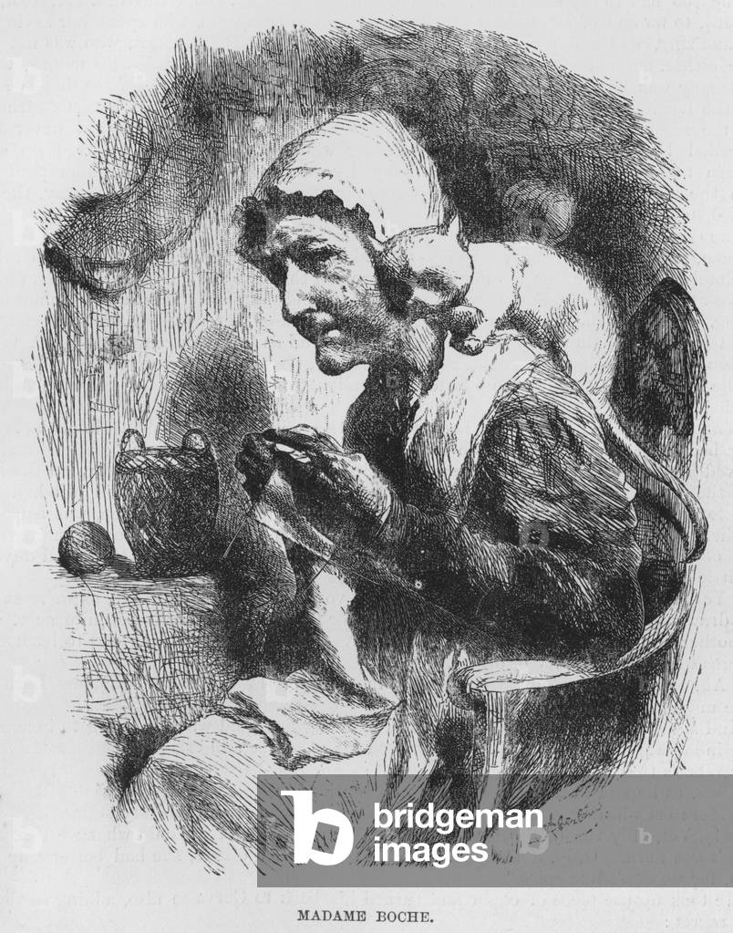 Illustration for The Assommoir, A Realistic Novel, by Emile Zola (engraving)