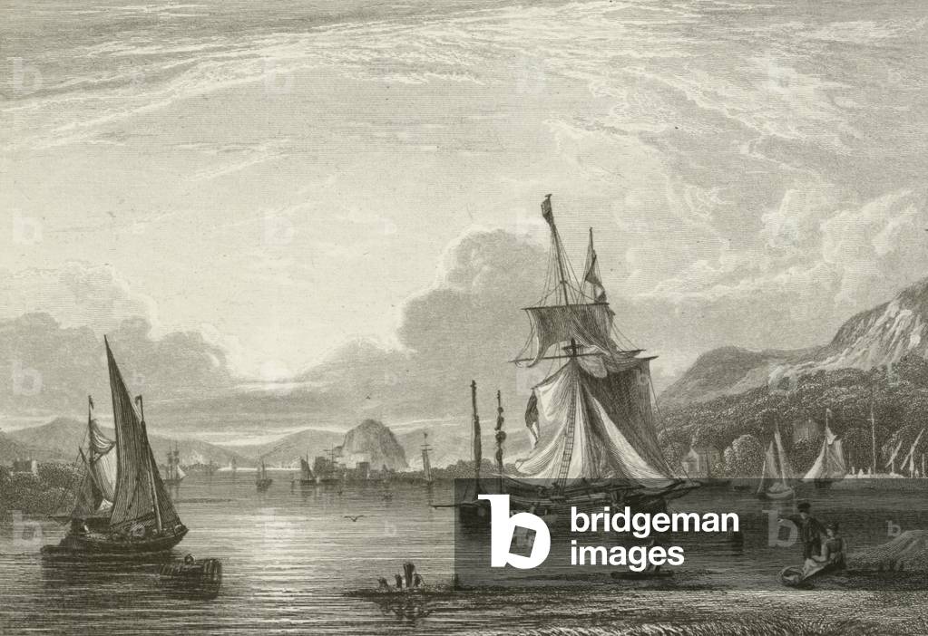 The Clyde, from Erskine Ferry (engraving)