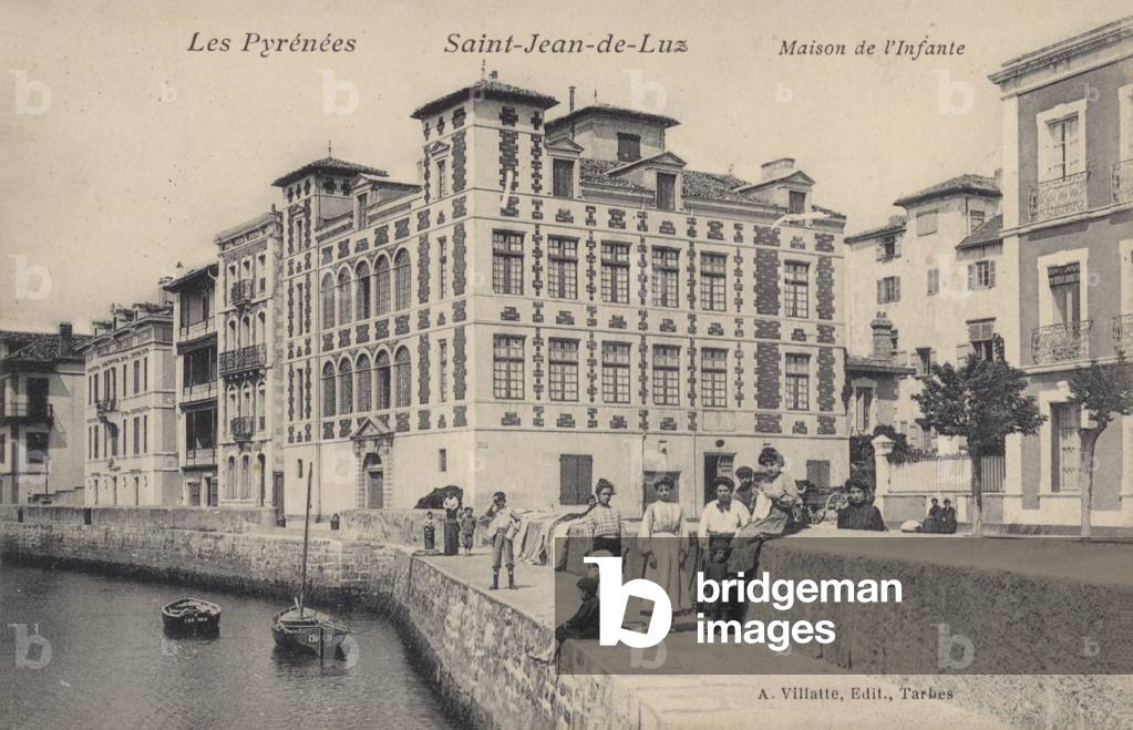 Saint-Jean-De-Luz, Maison De L'Infante (b/w photo)