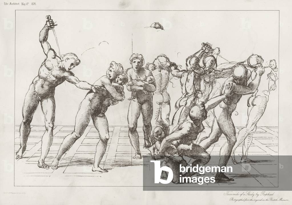 Facsimile of a Study by Raphael (engraving)