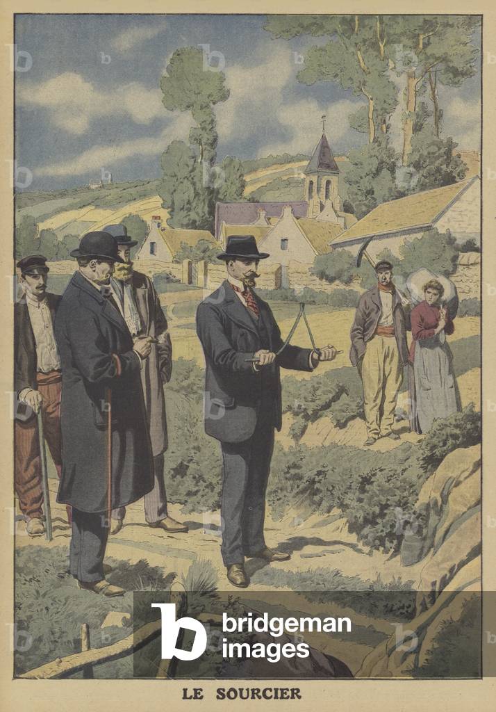 The water diviner (colour litho)