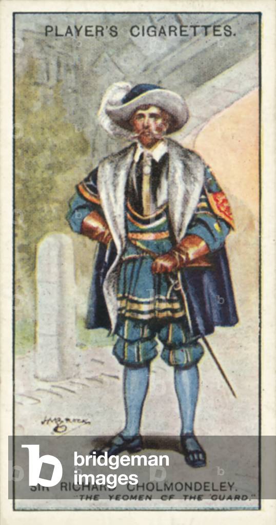 Gilbert and Sullivan, Sir Richard Cholmondeley, The Yeomen of The Guard (colour litho)