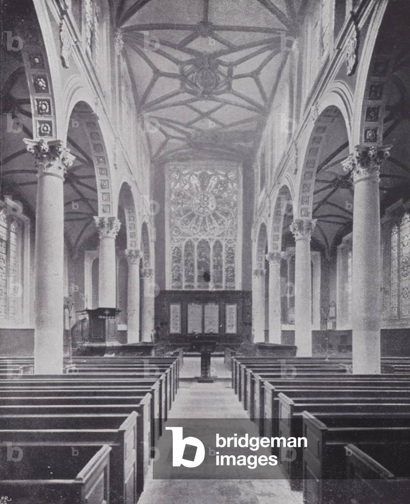 London City Churches: St Katherine Cree (b/w photo)