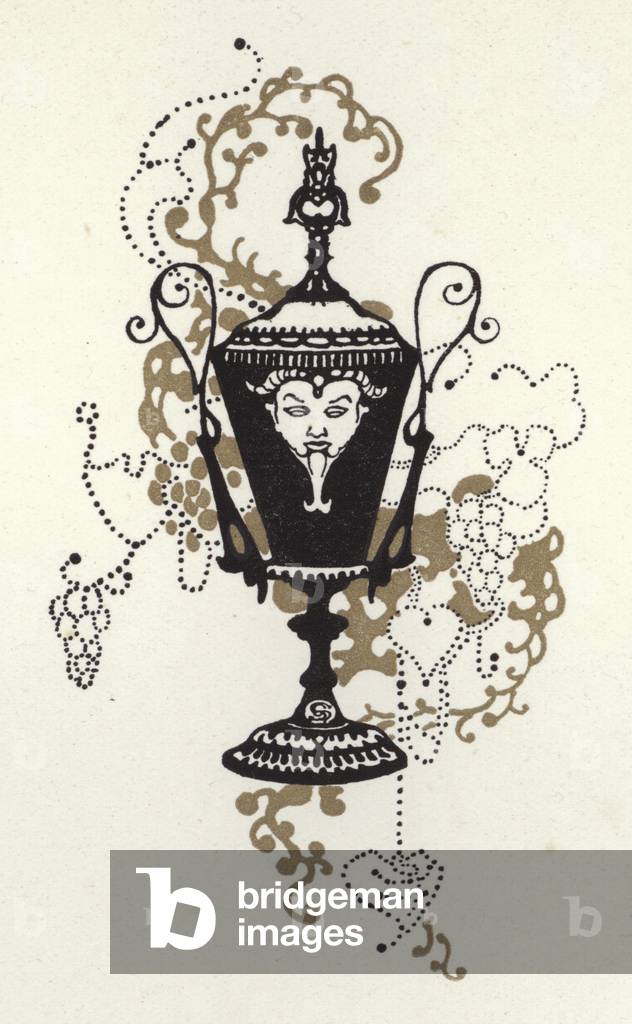 Illustration for The Happy Hypocrite by Max Beerbohm (colour litho)