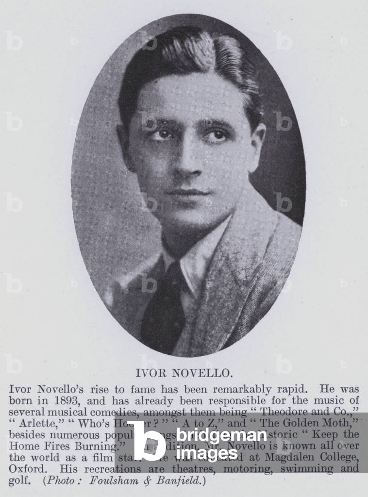 Ivor Novello (b/w photo)