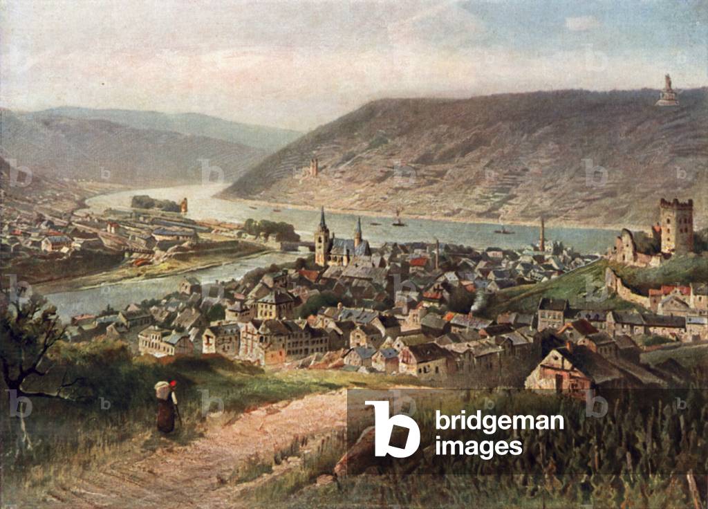 Bingen (colour litho)