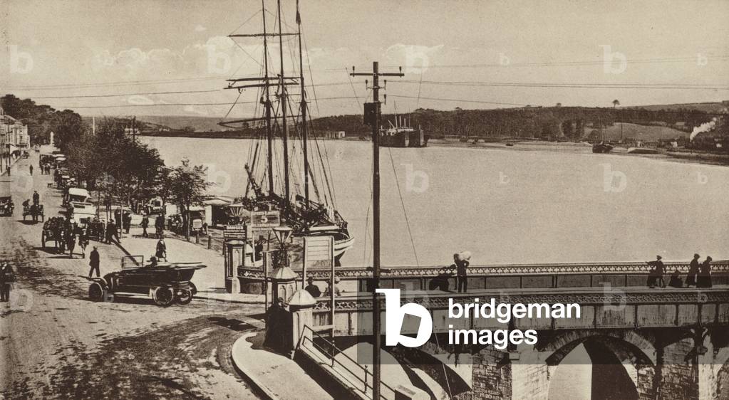 The Quay, Bideford (b/w photo)