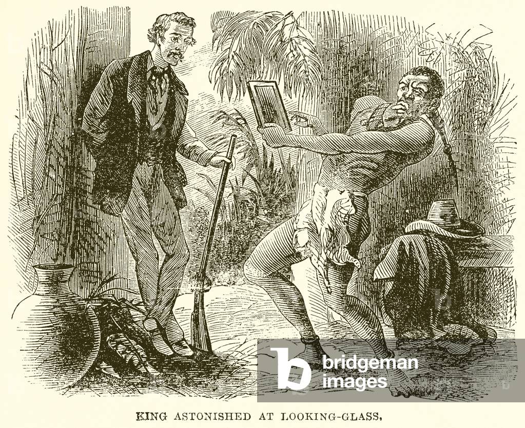 King Astonished at Looking-Glass (engraving)