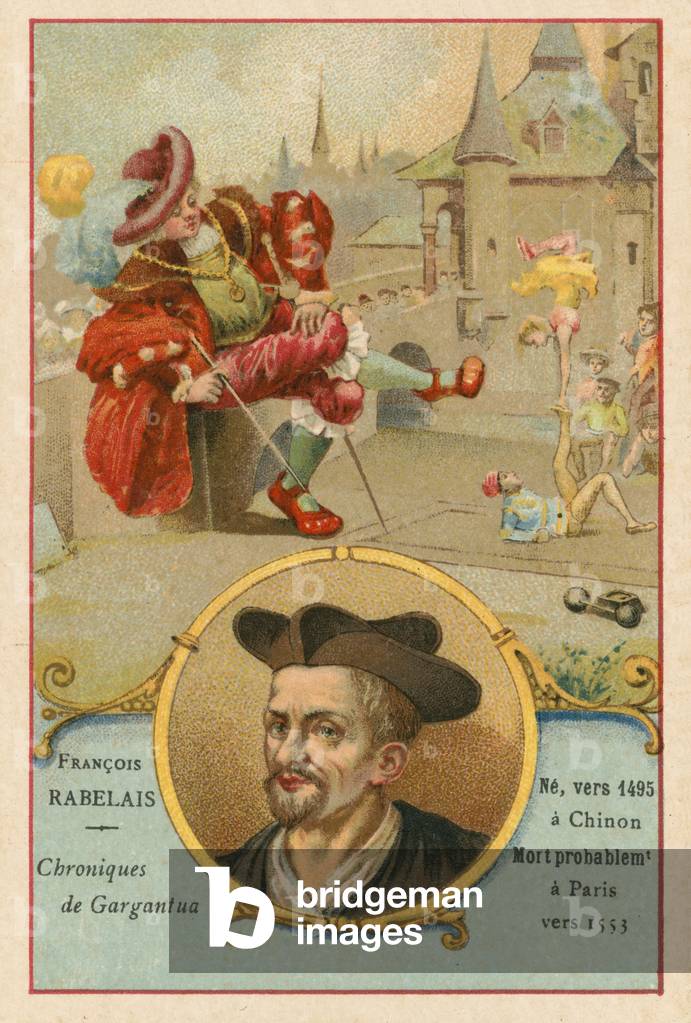 Francois Rabelais, French writer (chromolitho)