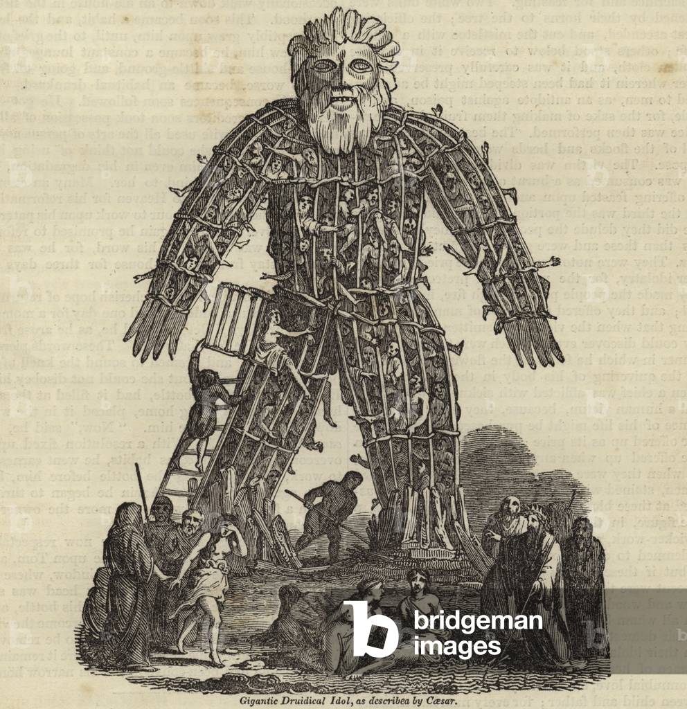 Gigantic Druidical Idol (engraving)