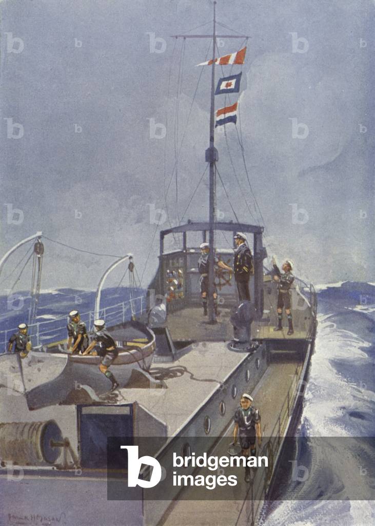 Sea Scouts Afloat (colour litho)