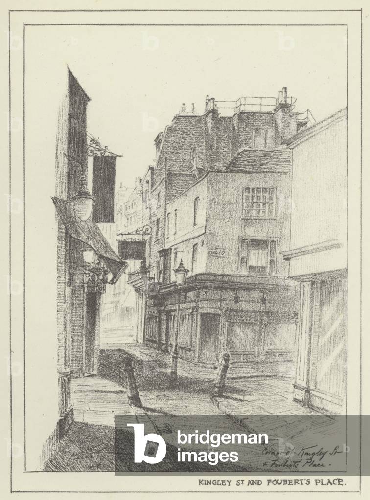 Kingley Street and Foubert's Place (litho)