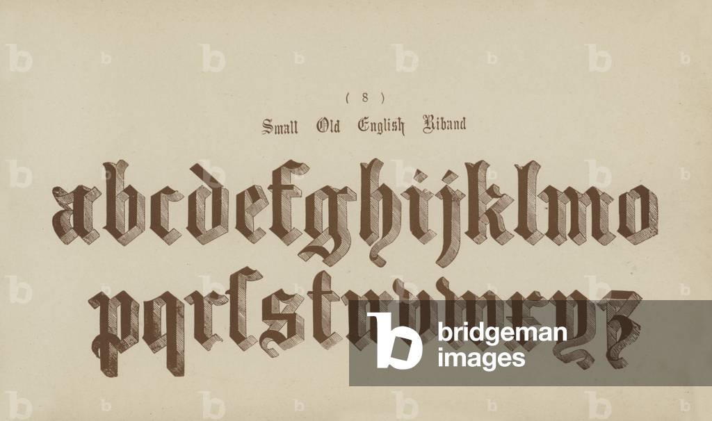 Small Old English Riband (engraving)
