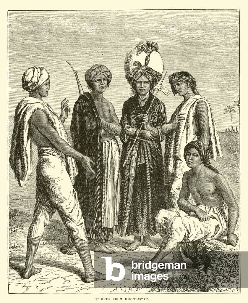 Khonds from Khondistan (engraving)