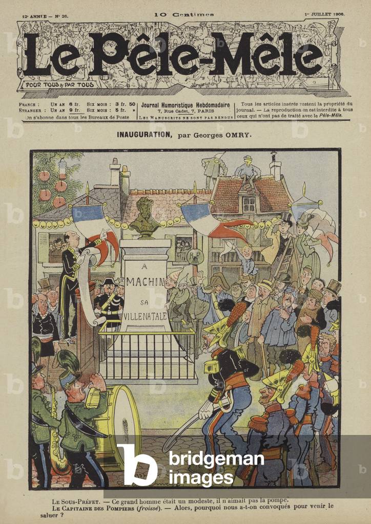 Inauguration. Illustration for Le Pele-Mele, 1906 (colour litho)