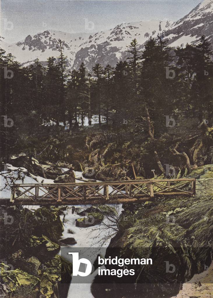 Cautirets, Le Pont D'Espagne (colour photo)