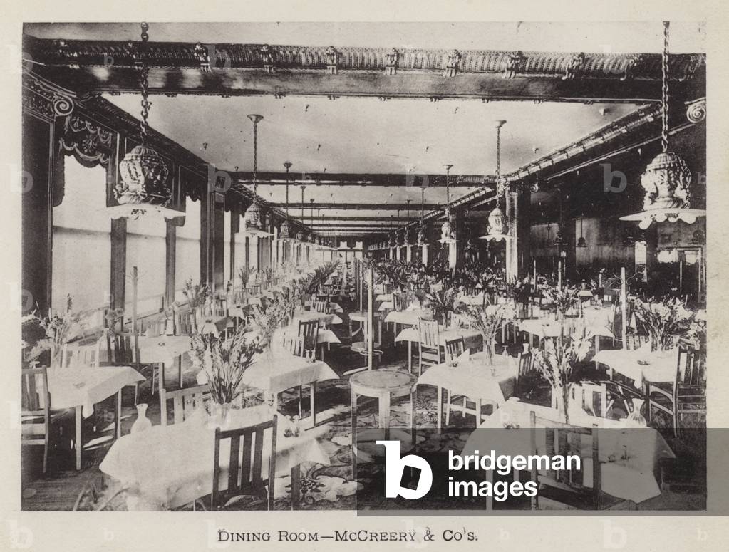 Pittsburgh: Dining Room, McCreery and Co's (b/w photo)