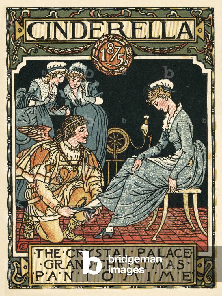 Cinderella, Crystal Palace Grand Christmas Pantomime, 1875 (colour litho)