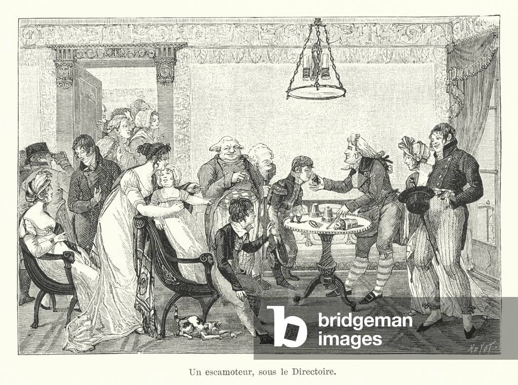 Un escamoteur, sous le Directoire (engraving)