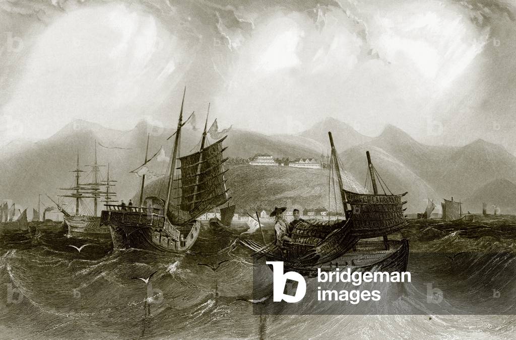 Port of Ting-Hai or Hafen von Ting-Hae