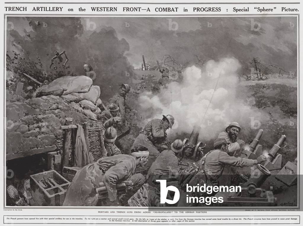 Trench Artillery on the Western Front, A combat in progress, Special 