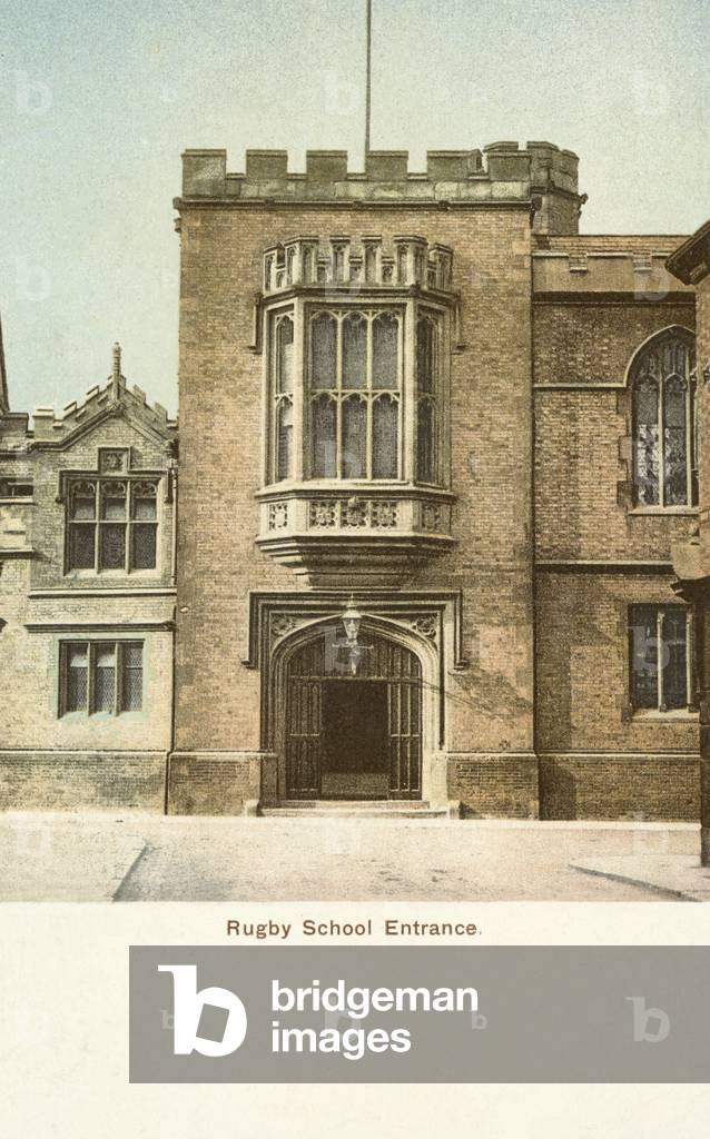 Rugby School Entrance (coloured photo)