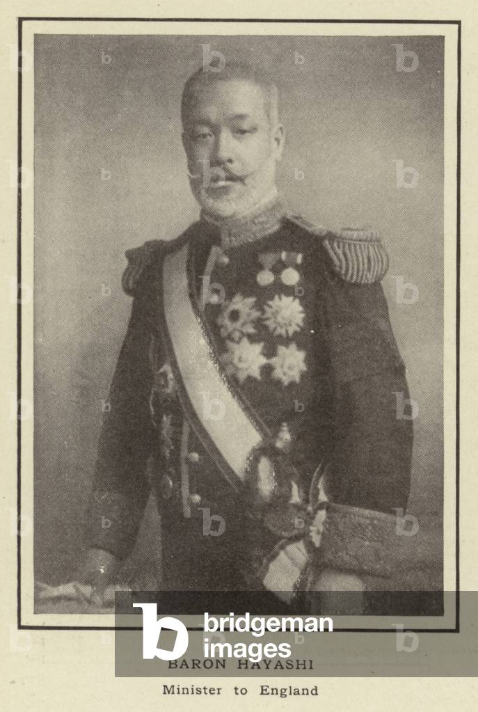 Baron Hayashi, Minister to England (b/w photo)