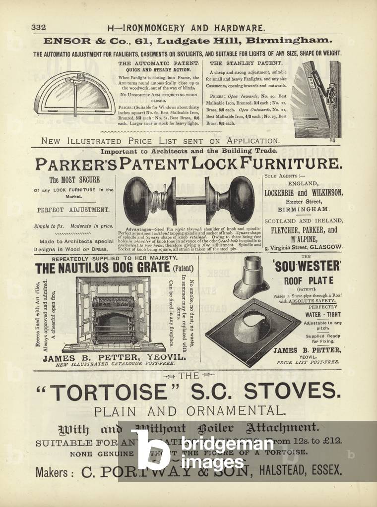 Page from The Architect's, Surveyor's and Engineer's Compendium 1892 (engraving)