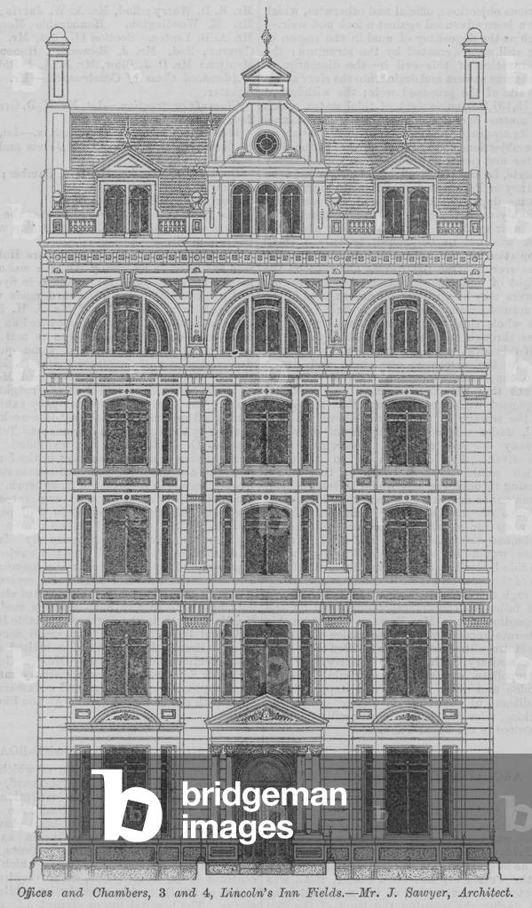 Offices and Chambers, 3 and 4, Lincoln's Inn Fields (engraving)