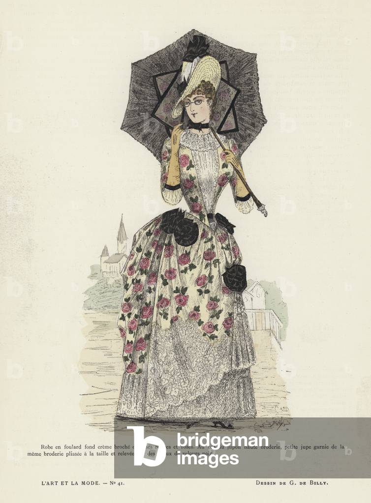 French fashion plate, 1885-86 (colour litho)