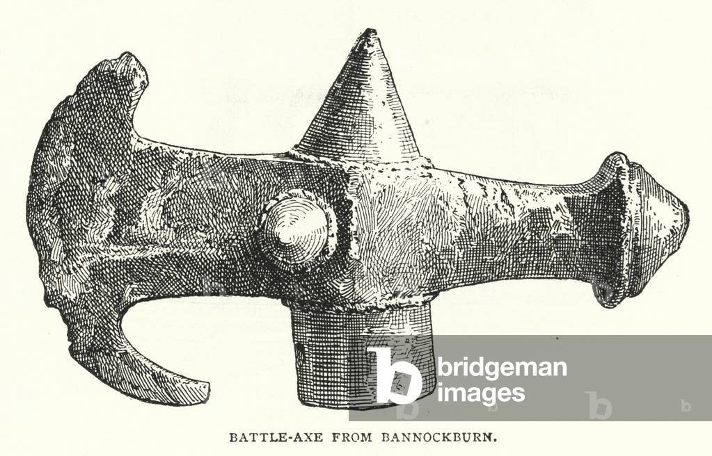 Battle-Axe from Bannockburn (engraving)