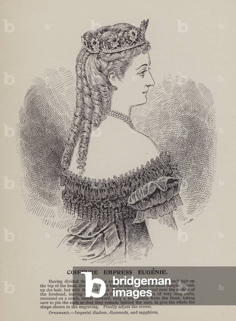 Coiffure Empress Eugenie (engraving)