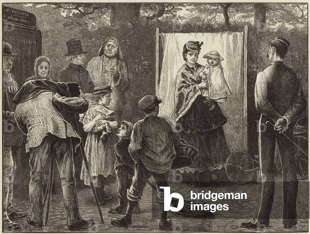 The travelling photographer, 1873 (engraving)