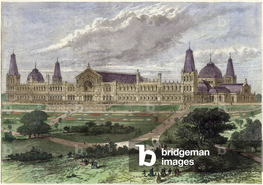 The Alexandra Palace (coloured engraving)