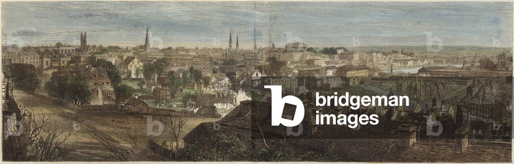 Panorama of Richmond (coloured engraving)