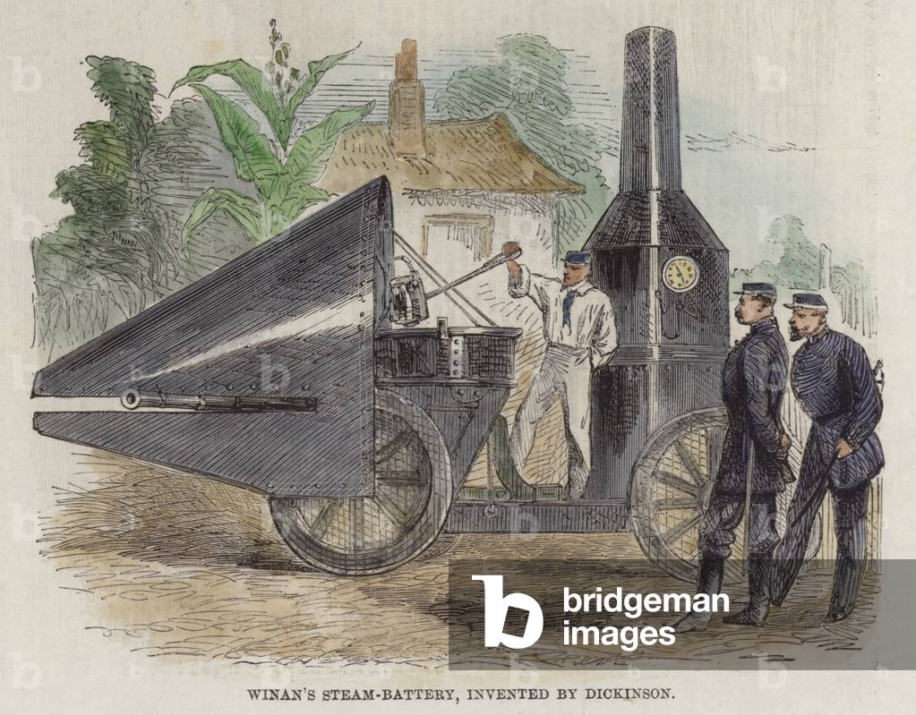 The Civil War in America (coloured engraving)